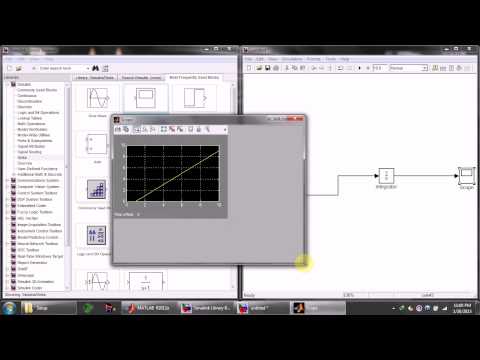 Matlab Course: Unit step and ramp function in Simulink