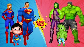 FAMILY HULK VS FAMILY SUPERMAN : RISE OF THE BEASTS