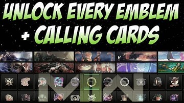[OUTDATED] How To Unlock EVERY Calling Card & Emblem Glitch (WORKING AFTER PATCH)