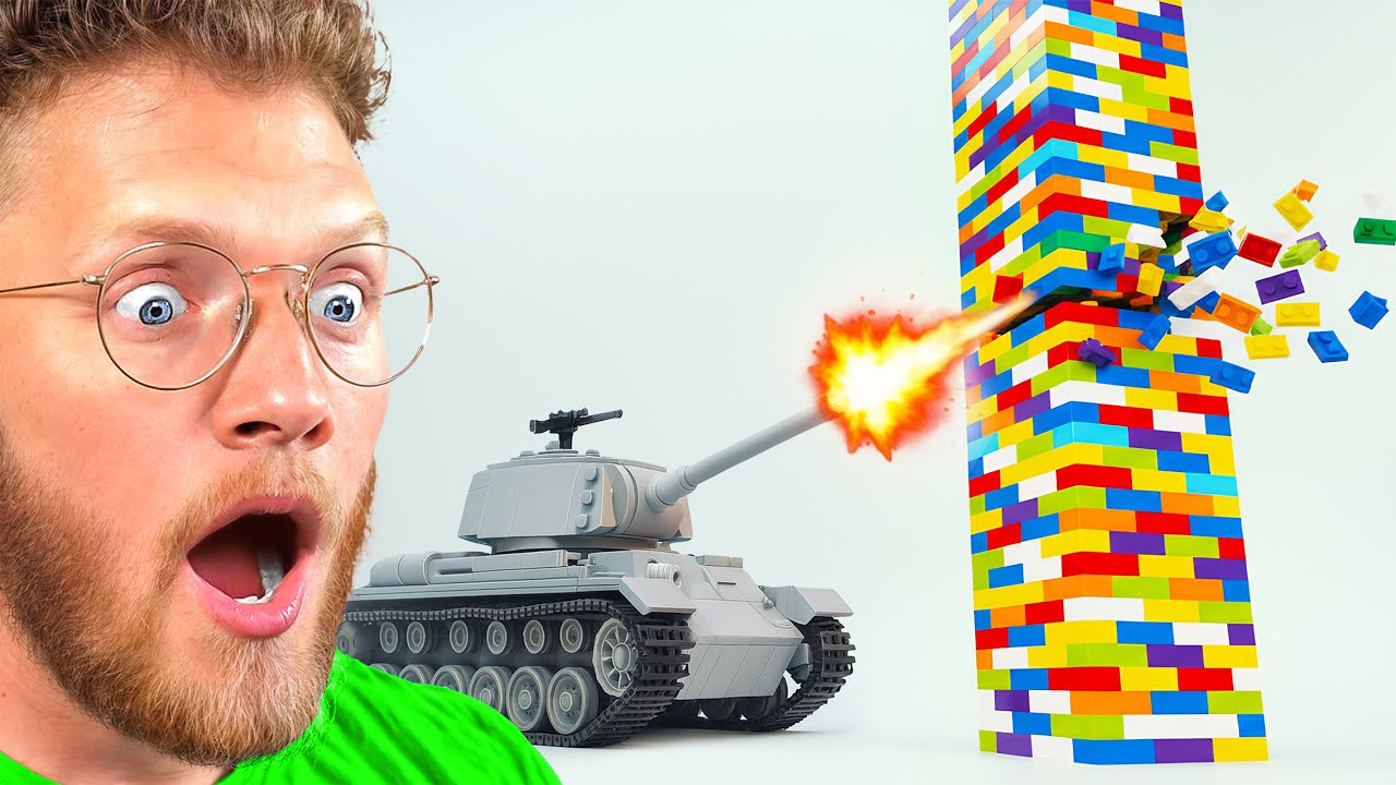 Реакция на разрушение башен Lego