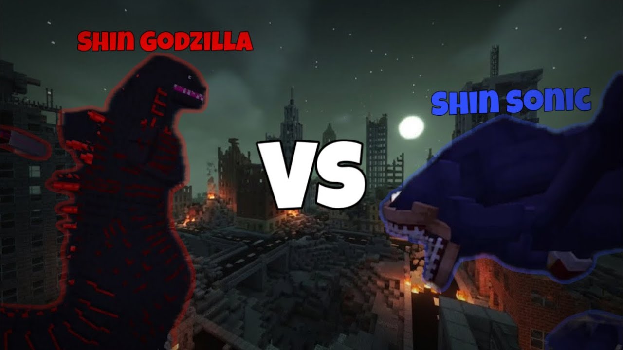 SHIN GODZILLA Vs Shin Sonic In Minecraft! HINDI