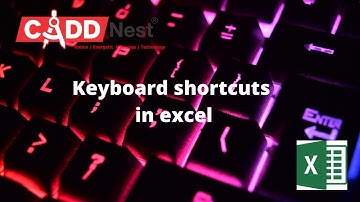 Keyboard shortcuts in Excel | Advance excel | Telugu | CADD Nest