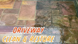Pressure Washing Nasty Dirty Brick Work Driveway Patio Satisfying Power Wash