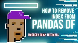 Quick Tutorial on How to Remove the Index from a DataFrame in Pandas (Python 2025) by Moon Dev
