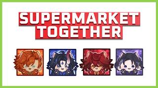 supermarket together // surely the bois can run a supermarket, right 🛒