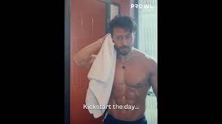 Tiger Shroffs Power Routine With Prowl Bodywash Gel