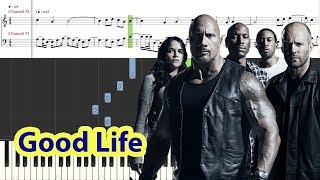 [Piano Tutorial] Good Life (The Fate of the Furious: The Album) - G-Eazy & Kehlani screenshot 4