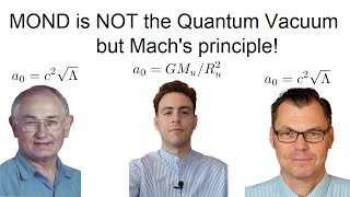MOND: Quantum Vacuum or Mach's principle? #darkmatter