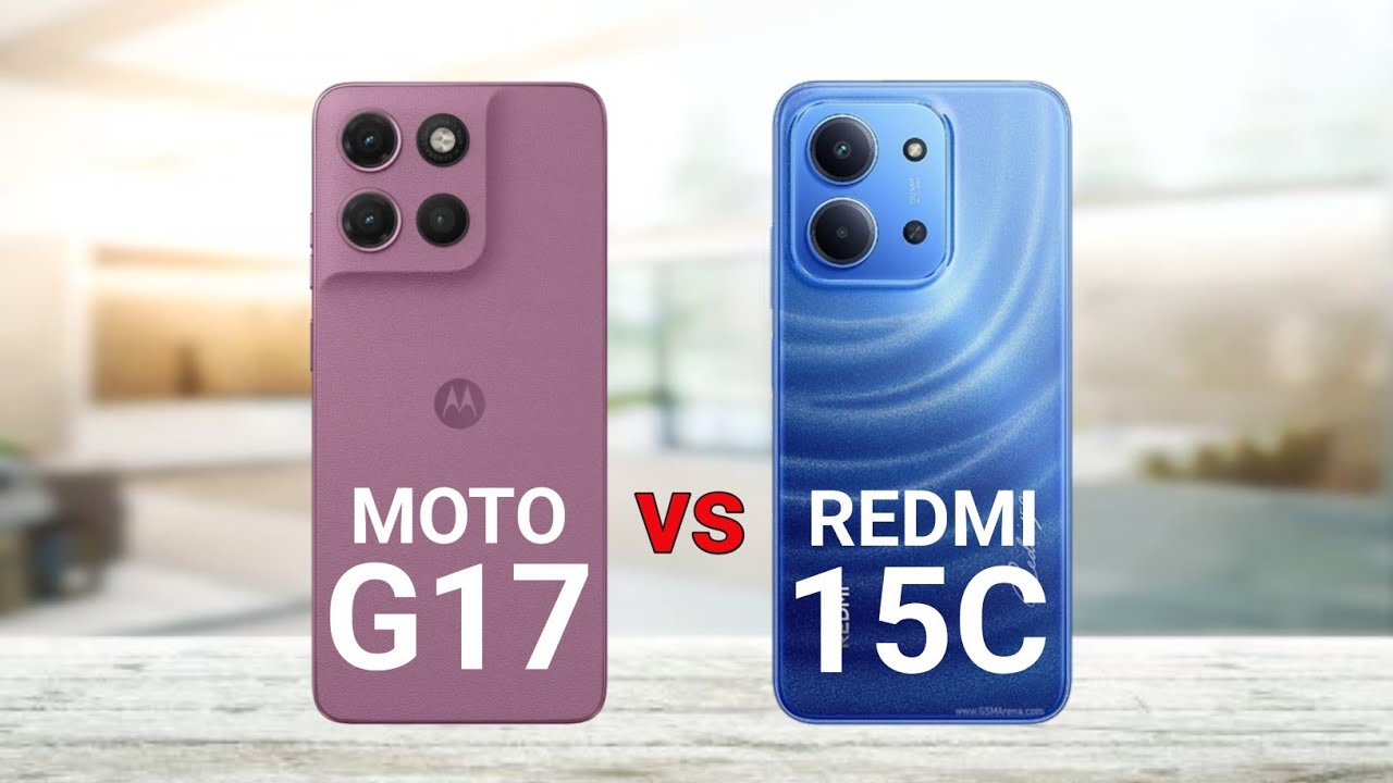 Motorola Moto G17 vs Redmi 15C 4G - YouTube