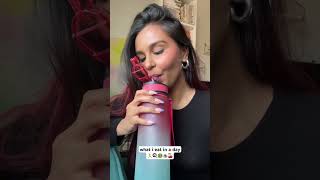 WHAT I EAT IN A DAY: Healthy Diet🏃‍♀️🍒🥗🍳 #shorts #ashortaday #whatieatinaday #healthy