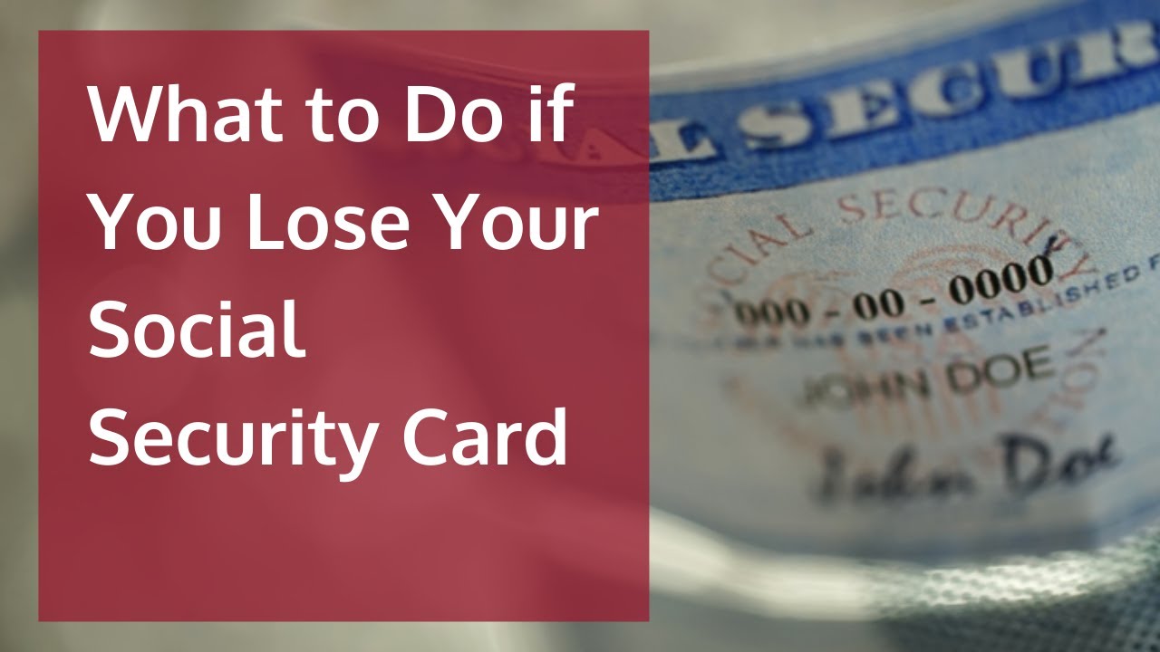 Poate cineva să -ți fure identitatea dacă îți pierzi cardul de securitate socială?