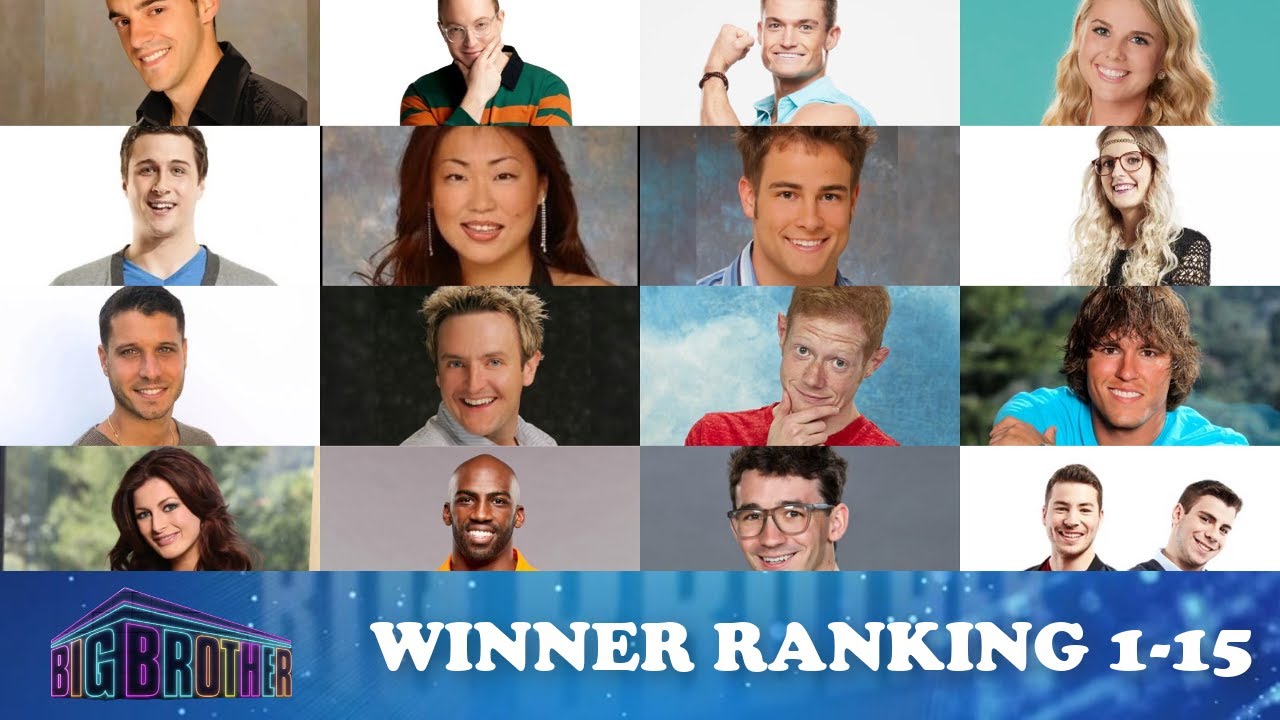 North American Big Brother Winner Ranking Pt. 2 YouTube