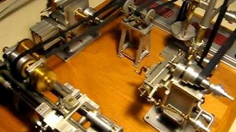 PM Research Model steam engine and workshop