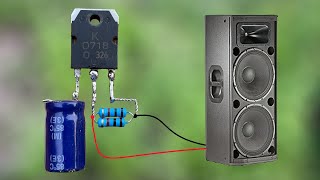 How to turn one D718 transistor into a High power Amplifier