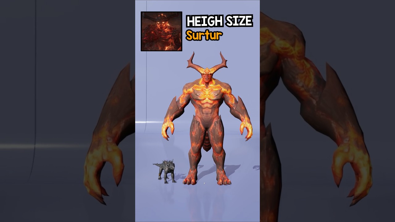 Creeper vs Surtur | Who Is Bigger? Ultimate Size Comparison