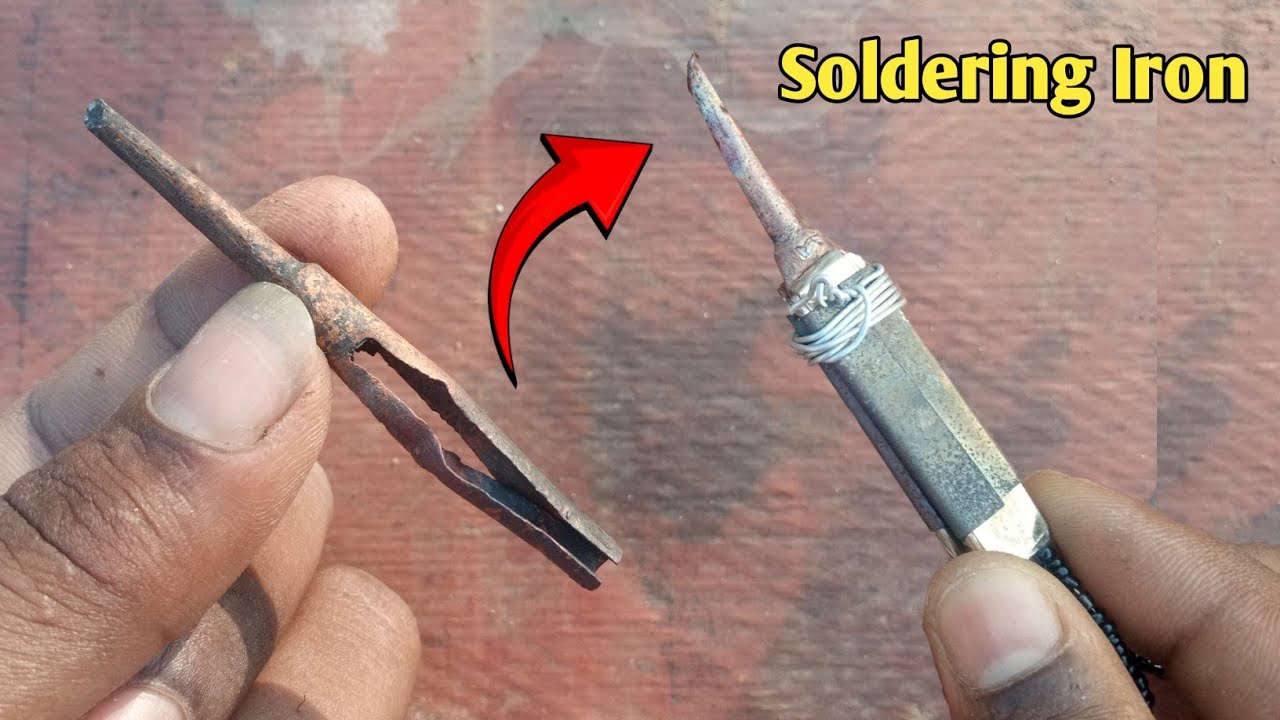 पुराने Tip का उपयोग कर बनाये Soldering iron at home | Soldering tutorial