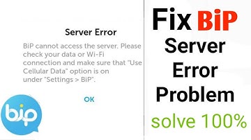 Bip app open nahi ho rahi | BiP Server Error Bip Cannot Access The Server | Bip app nahi khul rahi