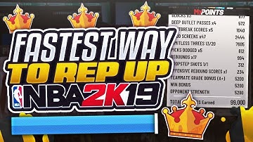 NBA 2K19 BEST REP METHOD! 95 OVERALL IN DAYS! 100K XP EVERY GAME?!?!