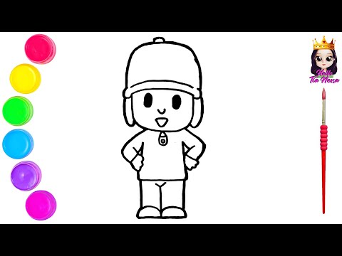 COMO DESENHAR O POCOYO, CÓMO DIBUJAR POCOYO, HOW TO DRAW POCOYO, POCOYO