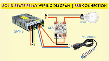 solid state relay wiring diagram || SSR connection || pnp sensor wiring