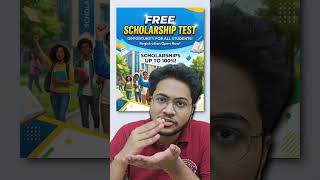 ⚠️ Free Scholarship Test ‼️#shorts