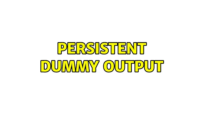 Ubuntu: Persistent Dummy Output (2 Solutions!!)