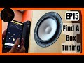 How to find a speaker box hz tuning