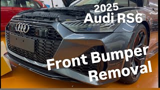 Audi RS 6 - Front Bumper Removal