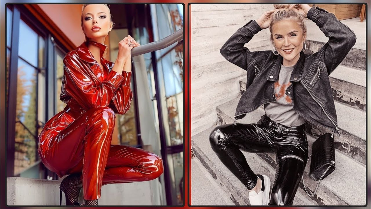 Самые стильные и красивые кожаные брюки 