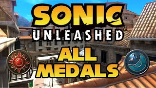 Sonic Unleashed - SPAGONIA SUN & MOON MEDAL LOCATIONS