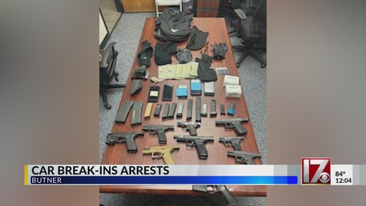 Juveniles arrested after car break ins in Butner - YouTube