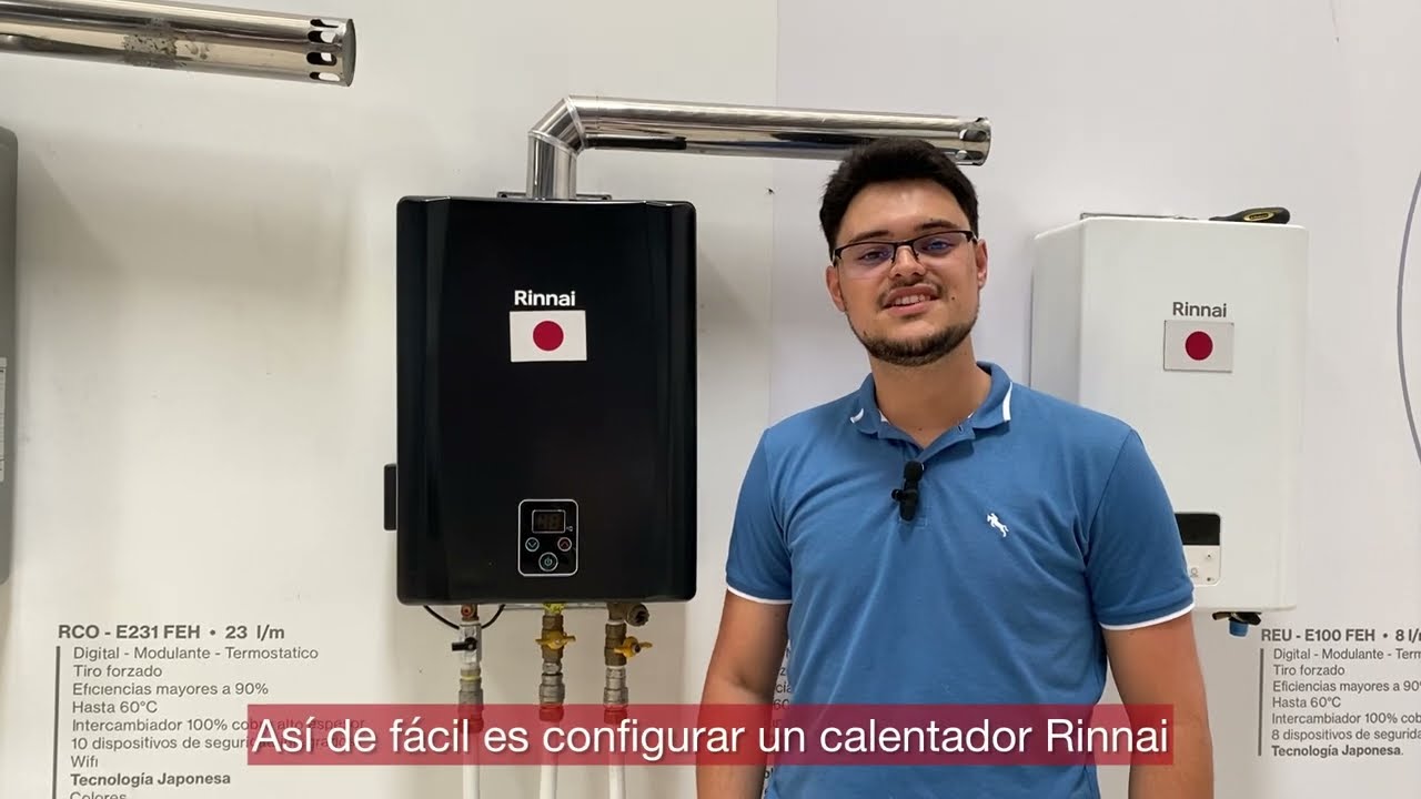 Configuración de parámetros para los calentadores de agua Rinnai