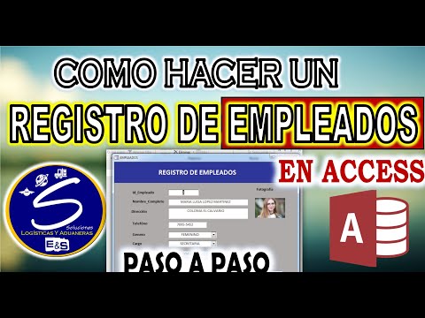 Cómo crear un formulario de contacto de empleados en Access - Video