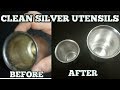 How to clean Silver Utensils at home-With only 1 MAGIC ingredient!!-Clean/Polish Silver items