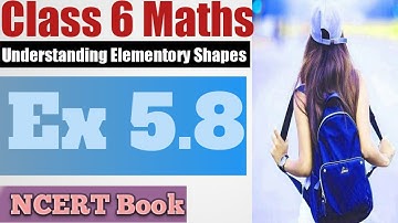 Class 6 l chapter 5"Understanding Elementary Shapes" l Ex.  5.8 l NCERT Book Maths l Sheewali Garg l