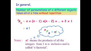 SM025 7.1 pt 1 Permutations (Different object)