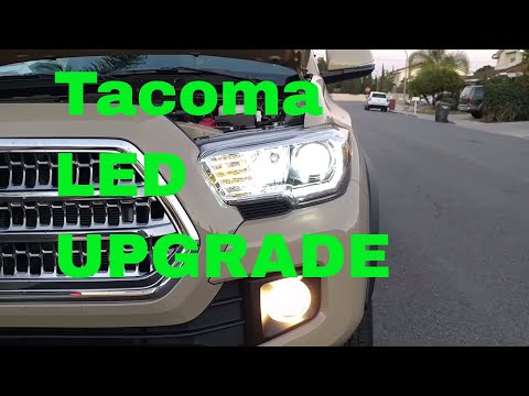 LED headlight bulb upgrade / swap in 2017 Toyota Tacoma H11