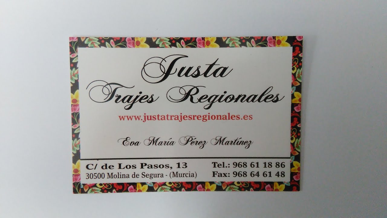 Justa Trajes Regionales BORDADOS IV hoja partida