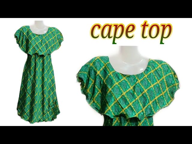 Single piece Umbrella kurti with cape neck || Cape kurti || A line Umbrella kurti💃 class=