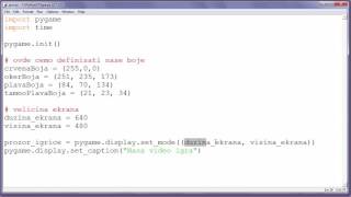 Programiranje video igre. Python, Pygame. Deo 6/20