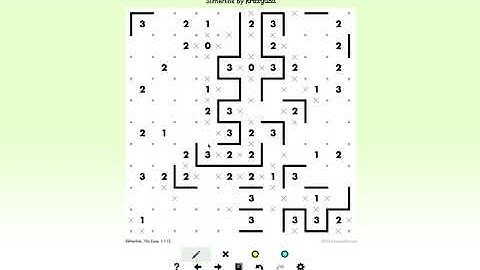Slitherlink Demonstration 01  - Patterns, Step by Step