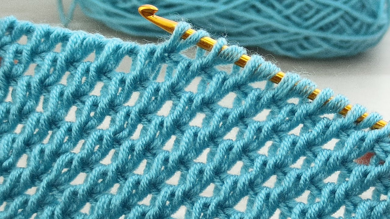 Amazing👌💯 * Super Easy Tunisian Crochet vest shawl scarf model 👏