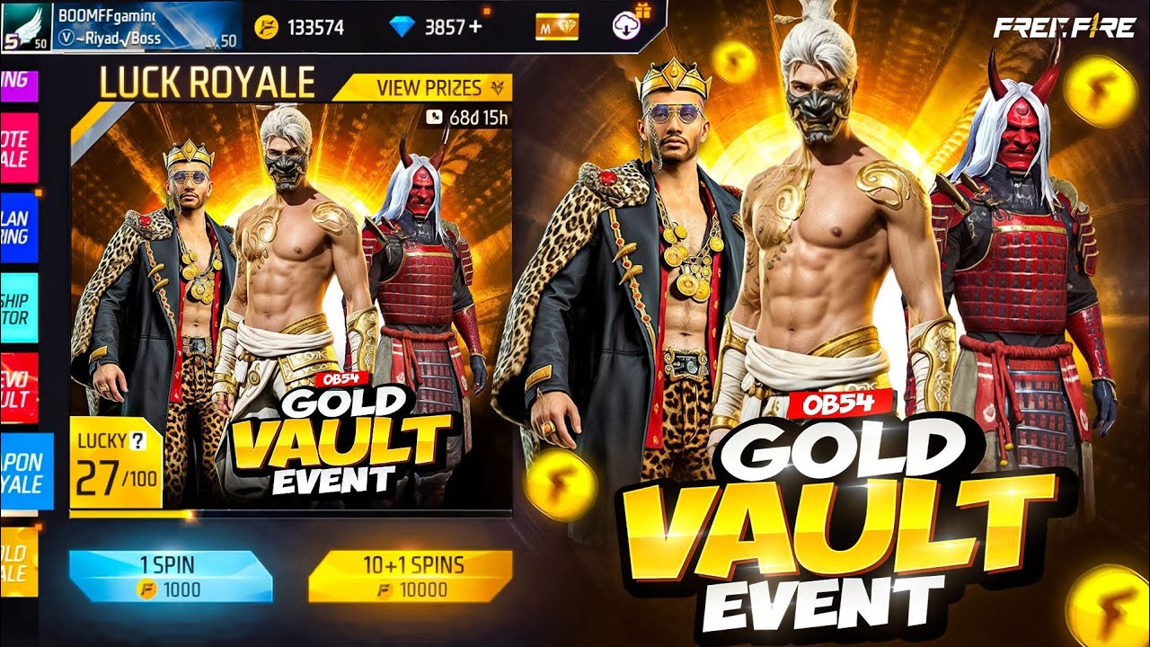 নতুন GOLD VULT ইভেন্ট কেমন হবে? আর কি কি পাবে || FREE FIRE NEXT GOLD ROYAL || FF NEW GOLD VULT