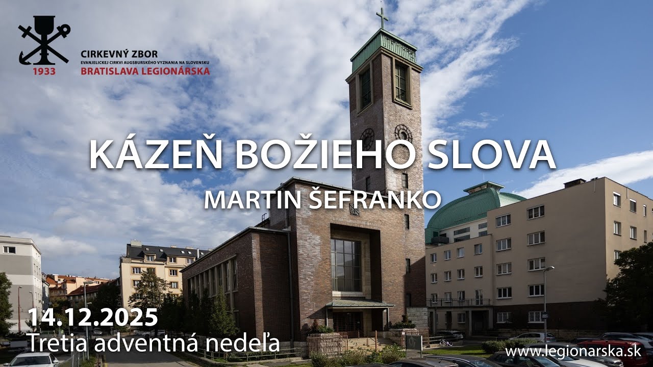 Kázeň - Martin Šefranko - 14.12.2025 - Tretia adventná nedeľa