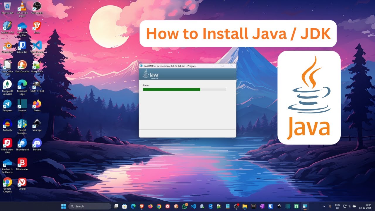 Java Complete Setup Tutorial - Install JDK, Configure Path, Hello World ...
