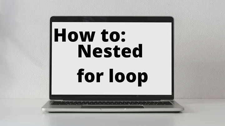 Example of a nested for loop in R