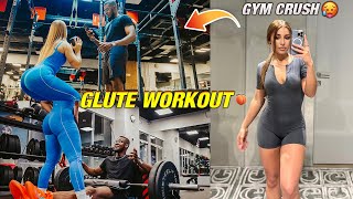 GYM CRUSH Takes Me through Her Intense GLUTE Workout