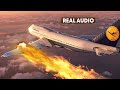 Bursting into Flames After Takeoff Over New York | Boeing 747-8 on Fire (With Real Audio)