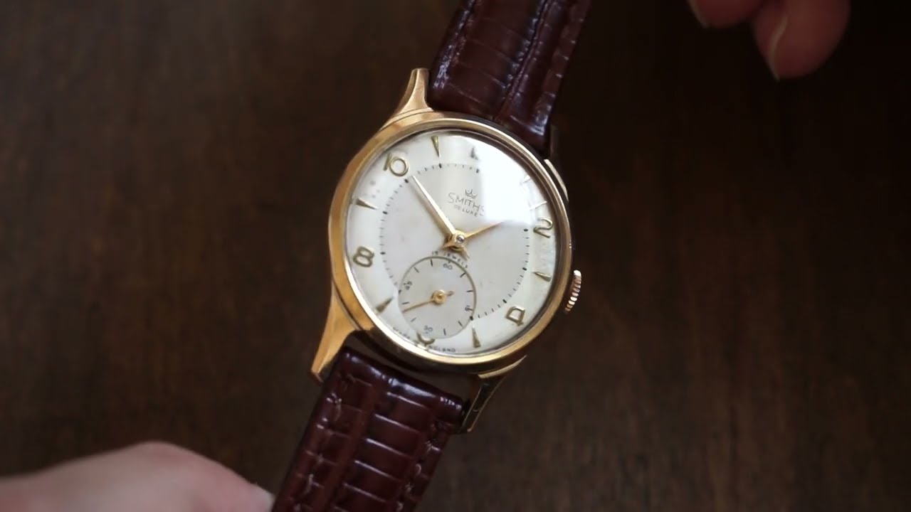 3548B 1950年代 英国スミス社製 デラックス ゴールド・プレーテッド