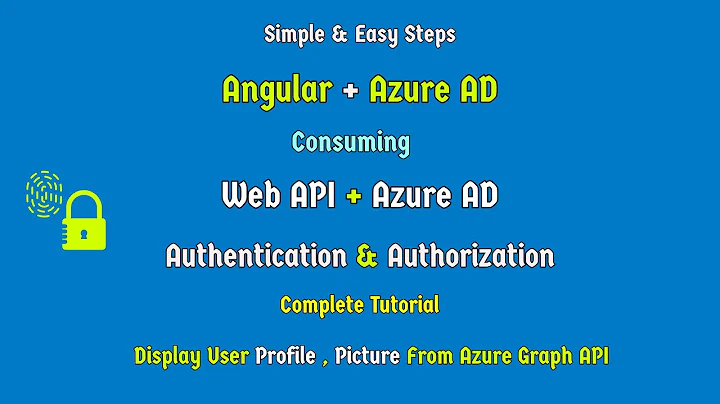 Web Api Authentication And Authorization With Azure ad | Angular Azure ad Authentication